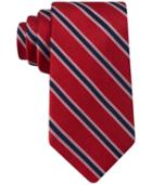 Tommy Hilfiger Red Satin Stripes Tie