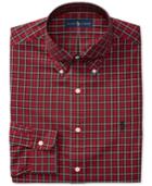 Polo Ralph Lauren Men's Classic Fit Stretch Red Tartan Dress Shirt