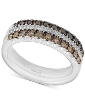 Confetti By Effy Diamond Three-row Ring (1/2 Ct. T.w.) In 14k White Gold
