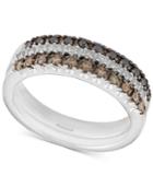 Confetti By Effy Diamond Three-row Ring (1/2 Ct. T.w.) In 14k White Gold
