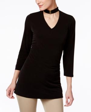 Calvin Klein Embellished Cutout Top