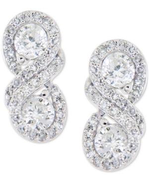 Wrapped In Love Diamond Infinity Drop Earrings (1 Ct. T.w.) In 14k White Gold