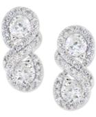 Wrapped In Love Diamond Infinity Drop Earrings (1 Ct. T.w.) In 14k White Gold