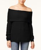 Freshman Juniors' Off-the-shoulder Sweater