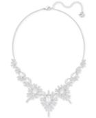 Swarovski Silver-tone Crystal Statement Necklace