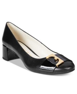 Anne Klein Hastobe Block-heel Dress Pumps