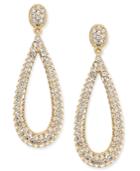 Danori Gold-tone Crystal Pave Teardrop Earrings