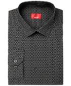 Alfani Men's Slim-fit Stretch Geometric Dress Shirt, Created For Macy's