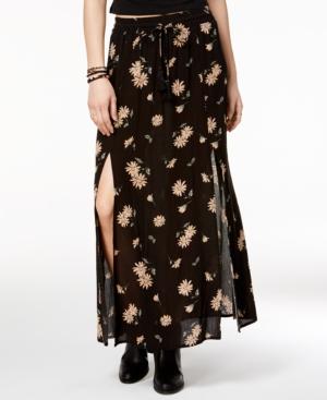American Rag Printed Double-slit Maxi Skirt, Created For Macy's