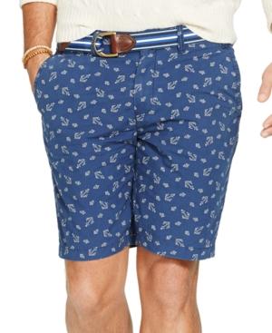 Polo Ralph Lauren Big And Tall Classic-fit Maritime Anchor-print Poplin Shorts
