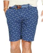 Polo Ralph Lauren Big And Tall Classic-fit Maritime Anchor-print Poplin Shorts