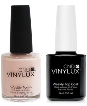 Creative Nail Design Vinylux Naked Naivete Nail Polish & Top Coat (two Items), 0.5-oz, From Purebeauty Salon & Spa