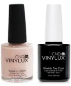 Creative Nail Design Vinylux Naked Naivete Nail Polish & Top Coat (two Items), 0.5-oz, From Purebeauty Salon & Spa