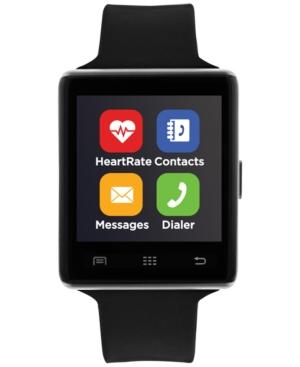 Itouch Unisex Air 2 Black Silicone Strap Bluetooth Smart Watch 45mm