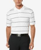 Callaway Men's Striped Performance Golf Polo Shirt