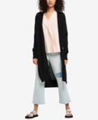 Dkny Long Open-front Cardigan, Created For Macy's