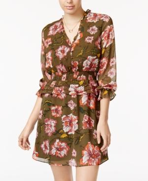 Xoxo Juniors' Printed Tiered Peplum Dress