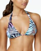 Bar Iii Tie-dyed Halter Bikini Top, Created For Macy's Women's Swimsuit