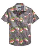 Ocean Current Men's Flamingo-print Short-sleeve Shirt