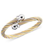 Charriol Women's Celtic Two-tone Pvd Stainless Steel Cable Bangle Bracelet 04-801-1216-0s