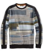 Sean John Linear Stripe Fleece Sweater