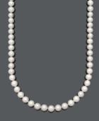 "belle De Mer Pearl Necklace, 22"" 14k Gold Aa+ Cultured Freshwater Pearl Strand (11-12mm)"