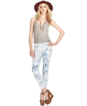 Else Jeans Skinny Jeans, Tie-dye Cropped
