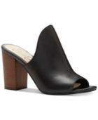 Jessica Simpson Rainn Peep-toe Block-heel Slides Women's Shoes
