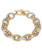 Charter Club Two-tone Twisted Link Bracelet, Created For Macy's