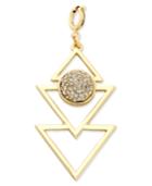 M. Haskell For Inc Gold-tone Geometric Pave Clip-on Pendant, Only At Macy's