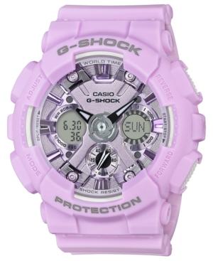 G-shock Women's Analog-digital Light Purple Resin Strap Watch 45.9mm