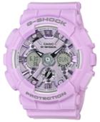 G-shock Women's Analog-digital Light Purple Resin Strap Watch 45.9mm
