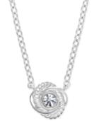 Kate Spade New York Infinity & Beyond Silver-tone Mini Crystal Knot Necklace