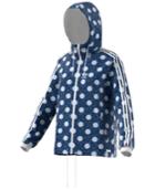 Adidas Originals Dot-print Hooded Windbreaker