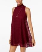 Planet Gold Juniors' Crocheted Shift Dress