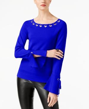 Inc International Concepts Grommet Bell-sleeve Sweater, Created For Macy's