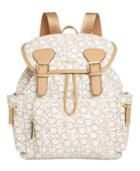 Calvin Klein Monogram Double Buckle Backpack