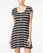 Teeze Me Juniors' Striped A-line Dress