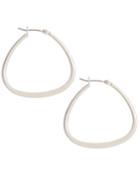 Kenneth Cole New York Earrings, Silver-tone Pear Shaped Hoop