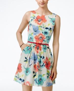 Speechless Juniors' Floral Tank A-line Dress