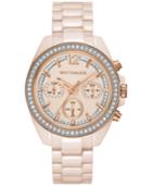 Wittnauer Women's Chronograph Blush Ceramic Bracelet Watch 39mm Wn4072