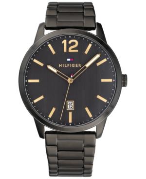 Tommy Hilfiger Men's Black Stainless Steel Bracelet Watch 44mm