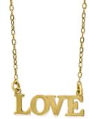 Love 18 Pendant Necklace In 14k Gold