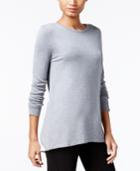 Kensie Colorblocked Zip-detail Sweater