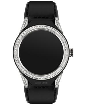 Tag Heuer Modular Connected 2.0 Men's Swiss Carrera Diamond-accent Black Leather Strap Smart Watch 45mm Sbf8a8011.62ft6079
