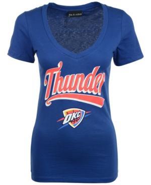 5th & Ocean Women's Short-sleeve Oklahoma City Thunder V-neck T-shirt