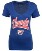 5th & Ocean Women's Short-sleeve Oklahoma City Thunder V-neck T-shirt