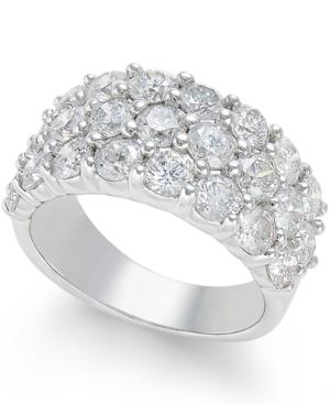 Diamond Three Row Band (4 Ct. T.w.) In 14k White Gold