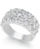 Diamond Three Row Band (4 Ct. T.w.) In 14k White Gold