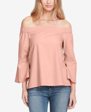 Jessica Simpson Pauline Cotton Off-the-shoulder Top